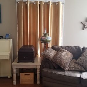 Gold Blackout Curtains (one set of two drapes)